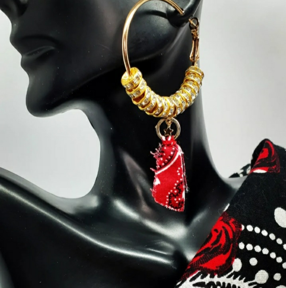 Bandana Baby Girl Earrings